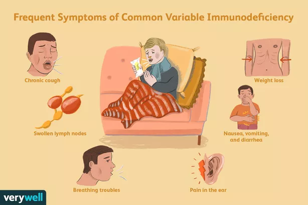 sintomas de inmunodeficiencia comun variable