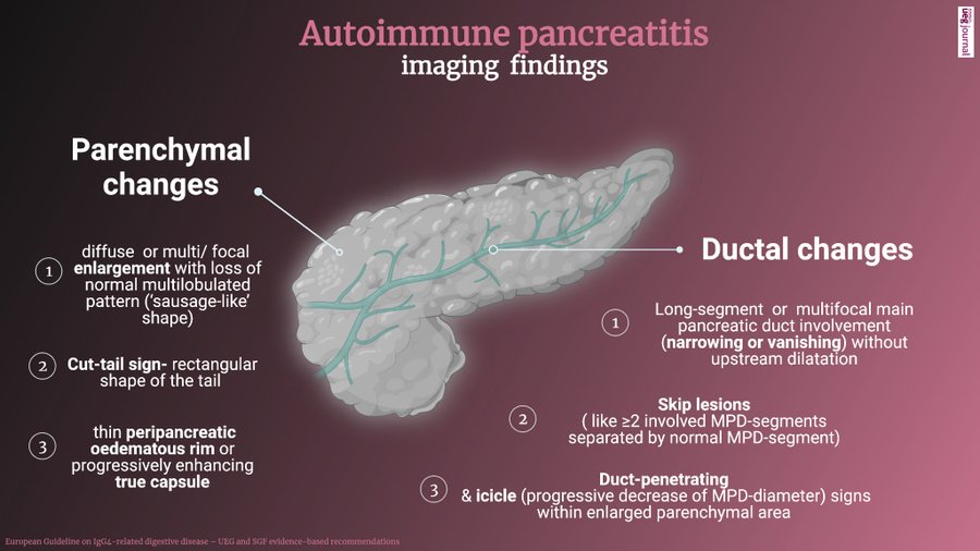 Imaging tests autoimmune pancreatitis