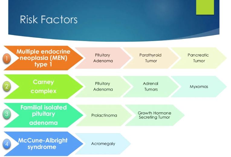 risk factors associated with pituitary tumor